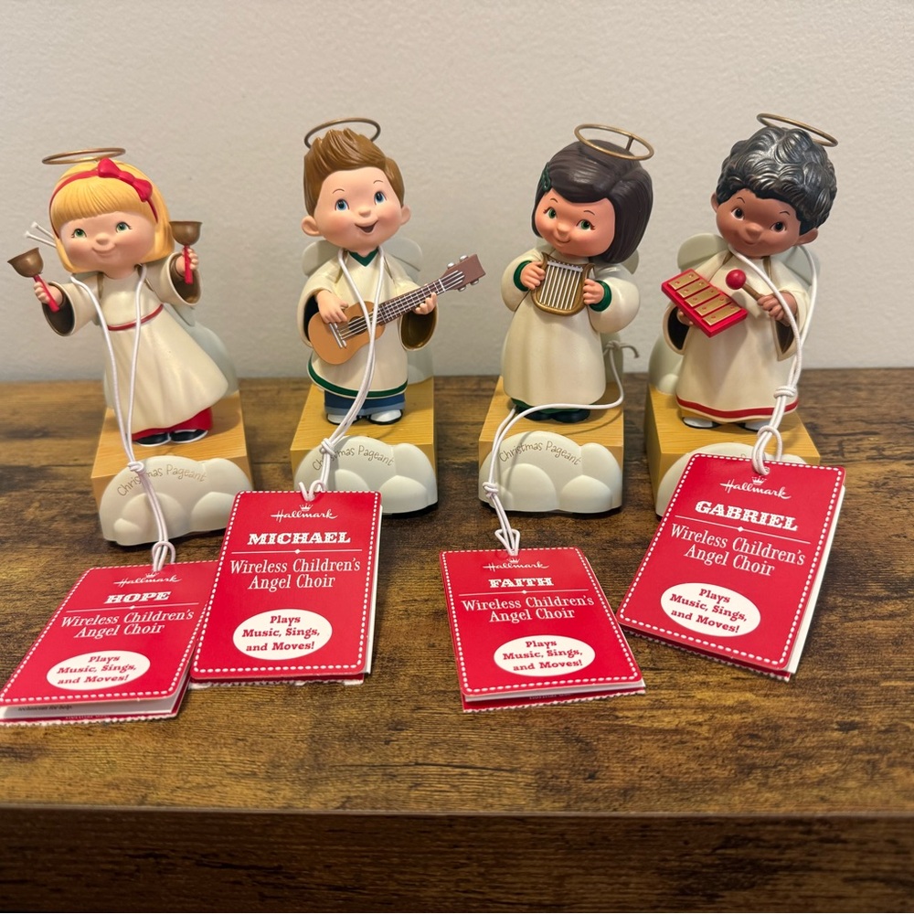 Hallmark Wireless Children's Angel Choir Figurines Set